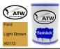 Preview: Ford, Light Brown, X0113: 500ml Lackdose, von ATW Autoteile West.